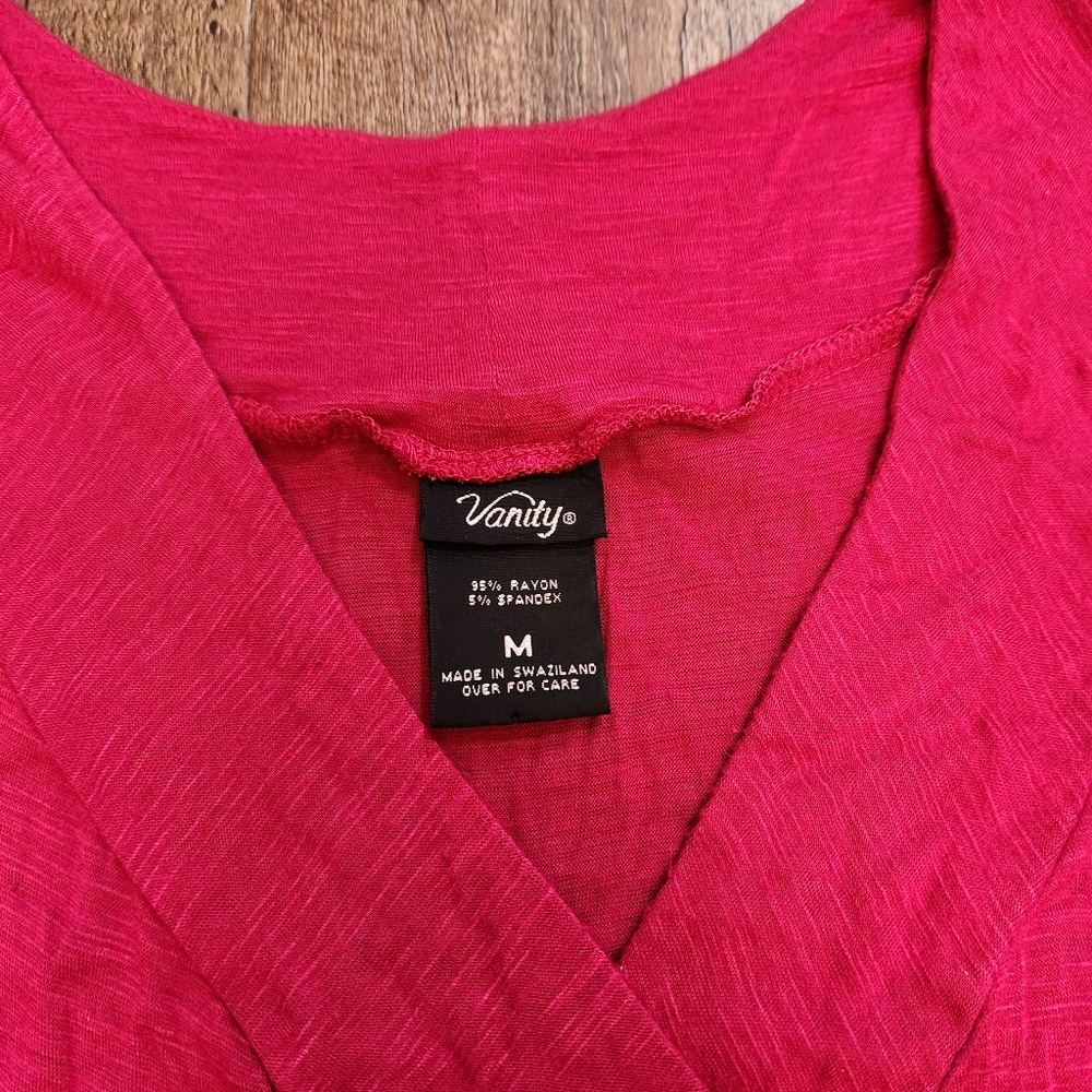 Pink Vanity Wrap Top - Picture 3 of 4
